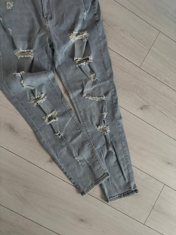 Women's Light Blue Ripped Jeans Size XL