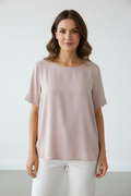 Topshop Short Sleeve Round Neck Blouse Used Good Size 14