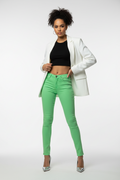 Women's Lee Scarlett Skinny Jeans Green Used Very Good Jeans Size W27 L31