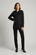Udressy Long Sleeve Collared Blouse Button-Up Shirt New Size S