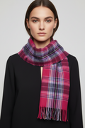 James Pringle Weavers Furlong Fushia Scarf 100% Acrylic One Size