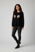 New Look Long Sleeve Christmas Pudding Knitted Jumper New Size L