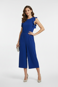 George Sleeveless Wide Short Leg Cobalt Blue Jumpsuit Size 14