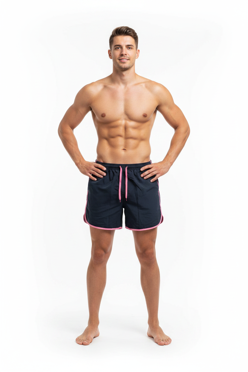 Williams & Brown Navy Pink Swimming Shorts Trunks Brand New Size UK 42/44