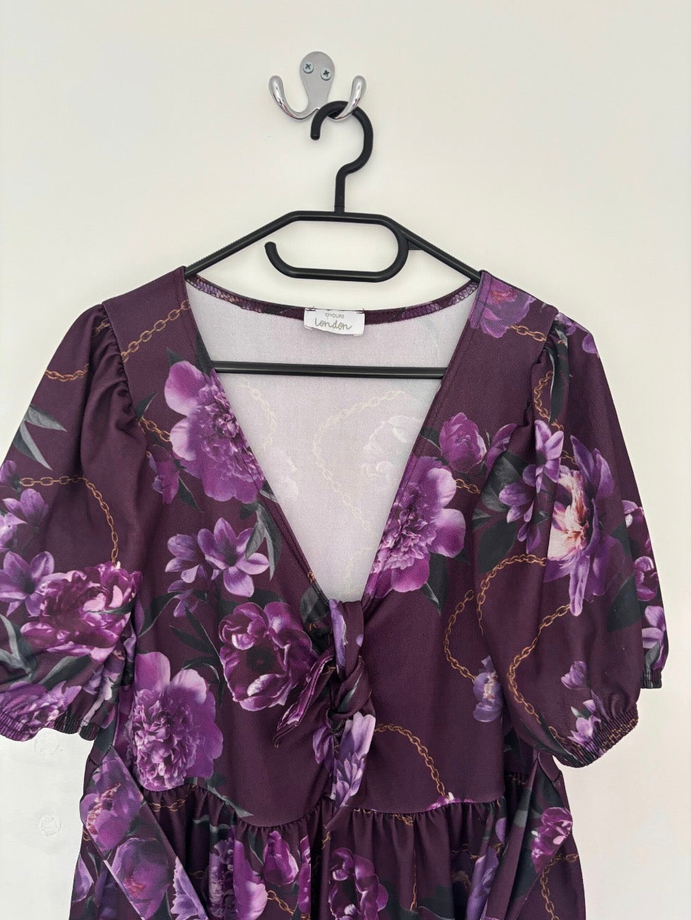 Yours London Short Sleeve V-Neck Belted Midi Dress Size 18 — 18
