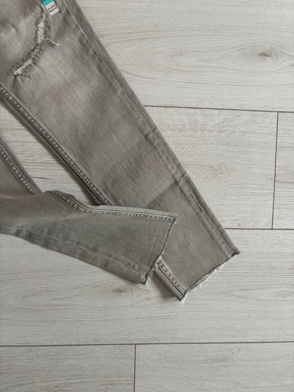 M&S The Ivy Skinny Regular Length Jeans Grey Size 14 — 14