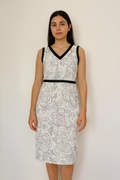 Gok X for Tu Sleeveless V-Neck White Party Knee Length Dress Size 16S