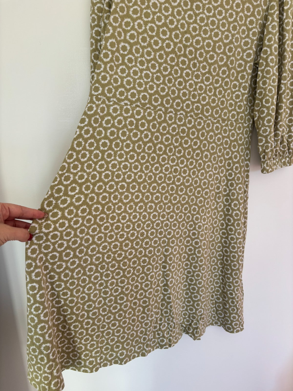 Women's Marks & Spencer Half 3/4 Sleeve Viscose Casual Dress Size 12 Regular