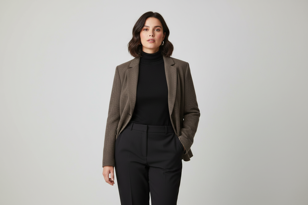 Weekend Max Mara Acrylic Wool Blazer Jacket Brown Size XXL