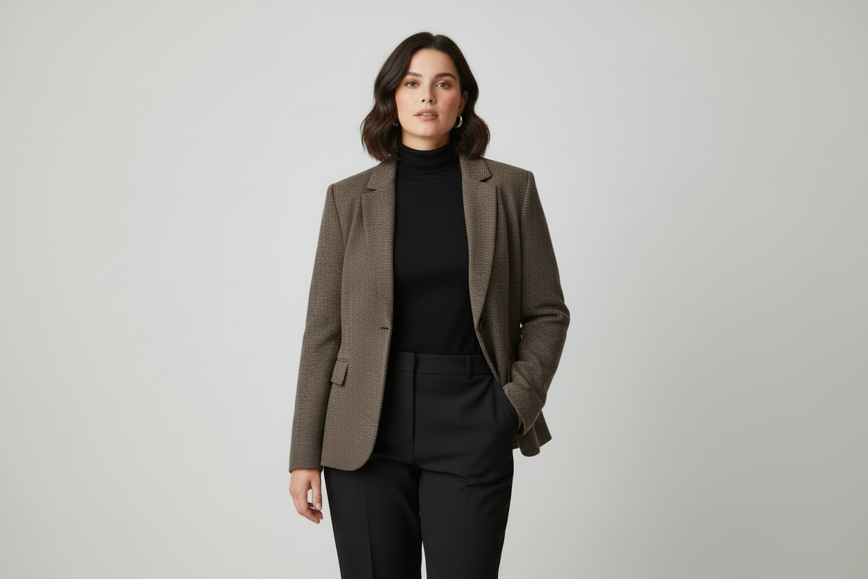 Weekend Max Mara Acrylic Wool Blazer Jacket Brown Size XXL