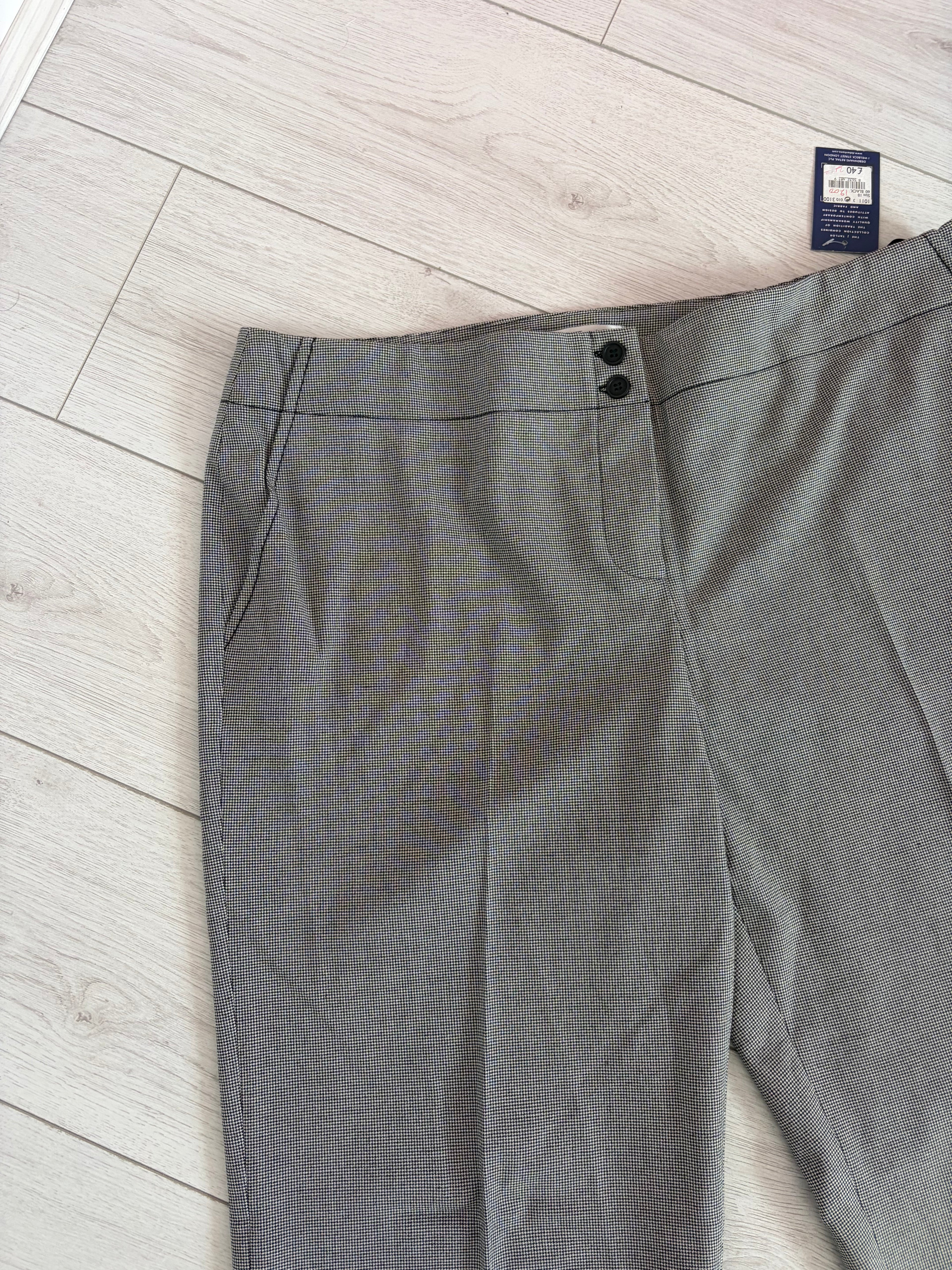 Debenhams J. Taylor Patterned Tailored Suit Style Trousers Black