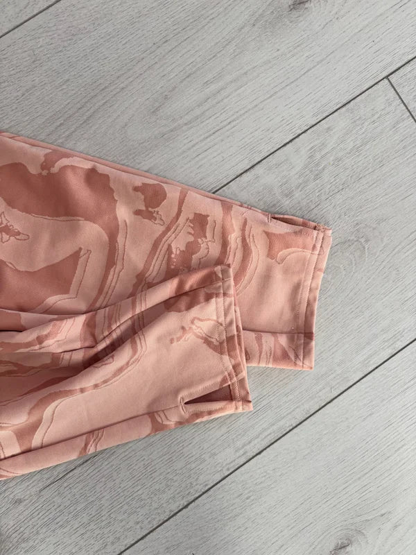Gymshark Activewear Leggings Trousers Pink Patterned Size XS
