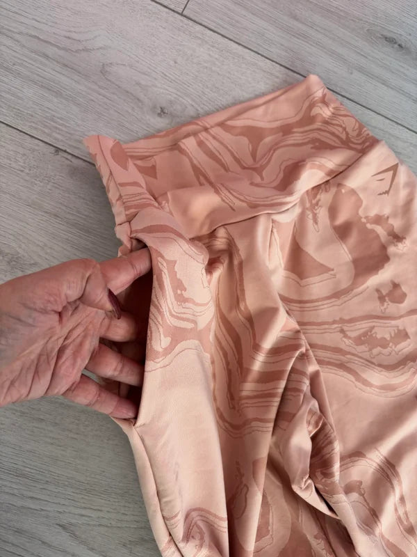 Gymshark Activewear Leggings Trousers Pink Patterned Size XS