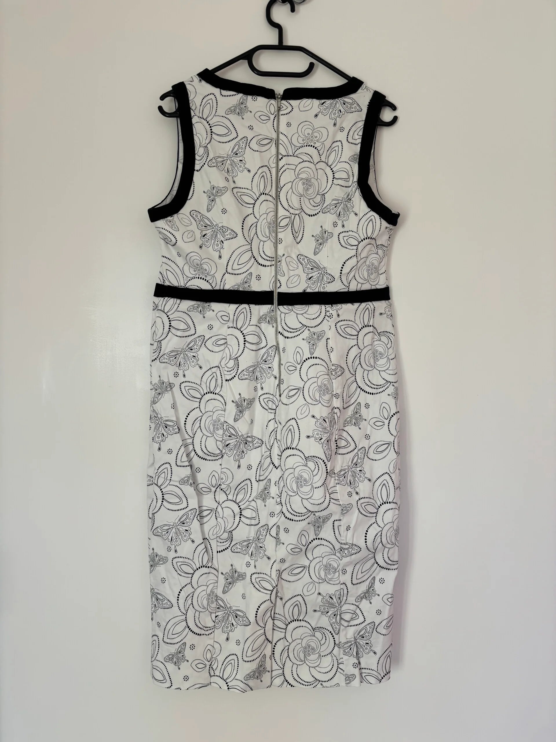 Gok X for Tu Sleeveless V-Neck White Party Knee Length Dress Size 16S