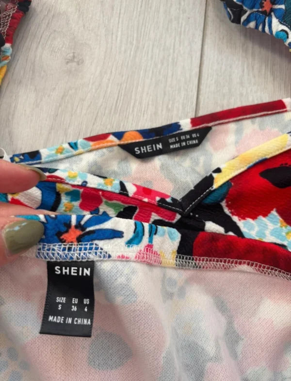 Shein Summer Floral Co Ord Set Outfit Size S